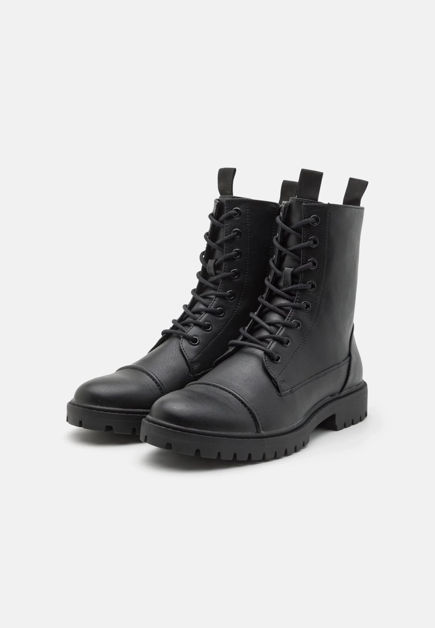 Pier One Unisex - Veterboots - Black 2 Pier One Unisex - Veterboots - Black - Afbeelding 2