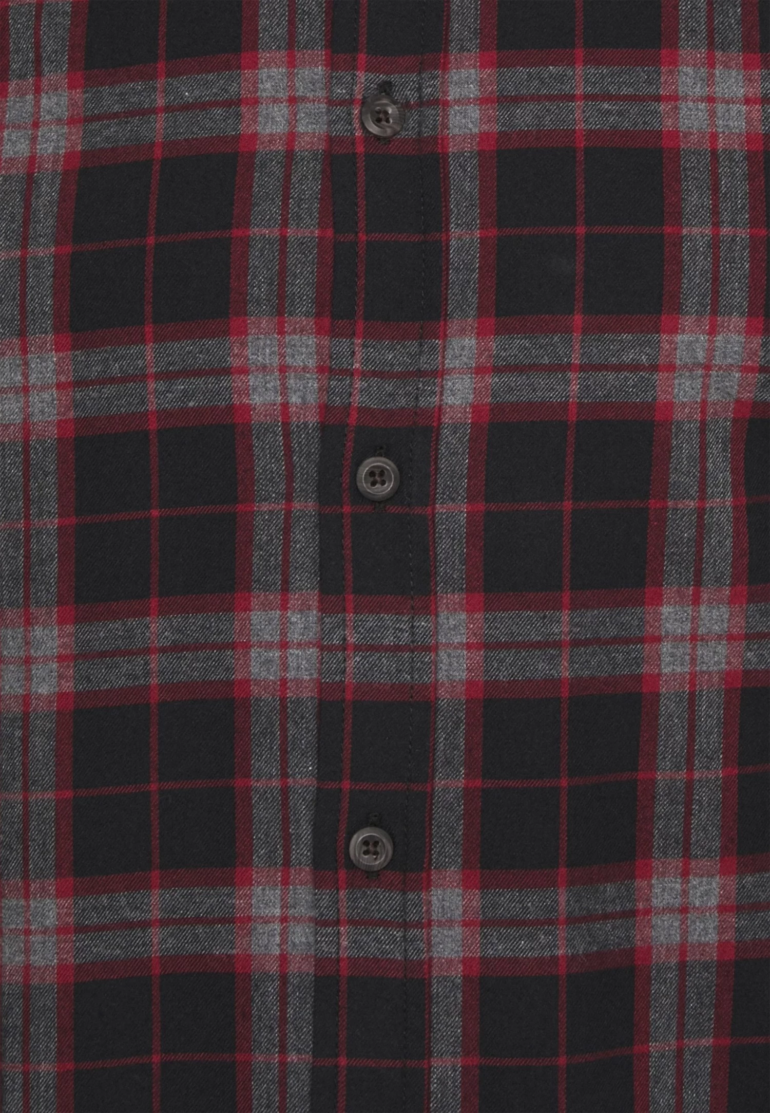 Pier One Overhemd - Mottled Dark Grey / Bordeaux 3 Pier One Overhemd - Mottled Dark Grey / Bordeaux - Afbeelding 3