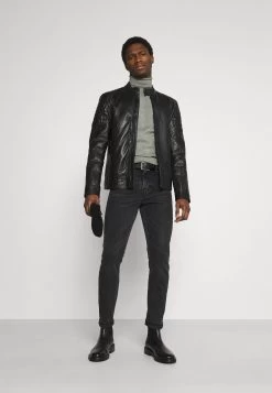 Pier One 2 Pack - Basic Turtleneck - Trui - Black/Mottled Light Grey