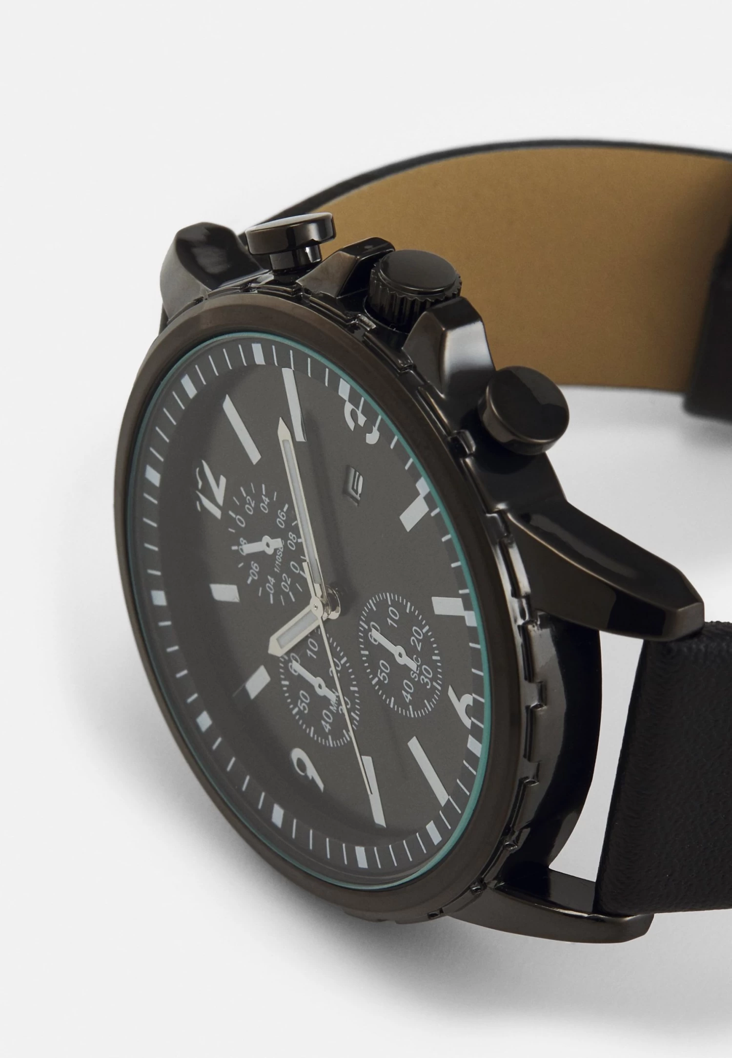 Pier One Unisex - Chronograaf - Black 4 Pier One Unisex - Chronograaf - Black - Afbeelding 4