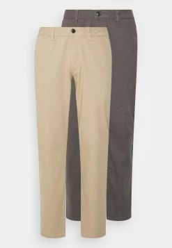 Pier One 2 Pack - Chino - Dark Grey/Beige -Pier One 3732d6804b77450d9a31204f549c6b48