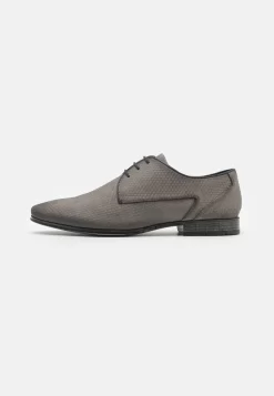 Pier One Leather - Veterschoenen - Dark Grey