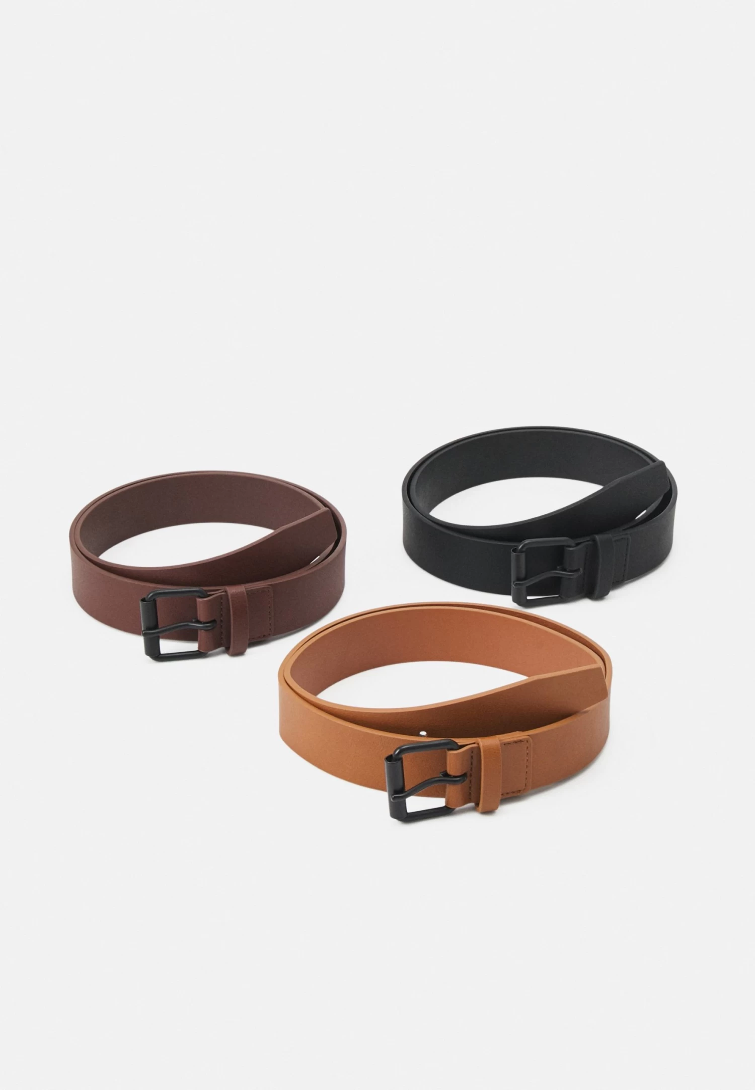 Pier One 3 Pack Unisex - Riem - Black/Brown/Cognac 1 Pier One 3 Pack Unisex - Riem - Black/Brown/Cognac