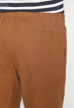 Pier One Linen Blend Drawcord Shorts- Shorts - Brown -Pier One 47f3ba1fb7dc4b3aa672e604b9fed1fe