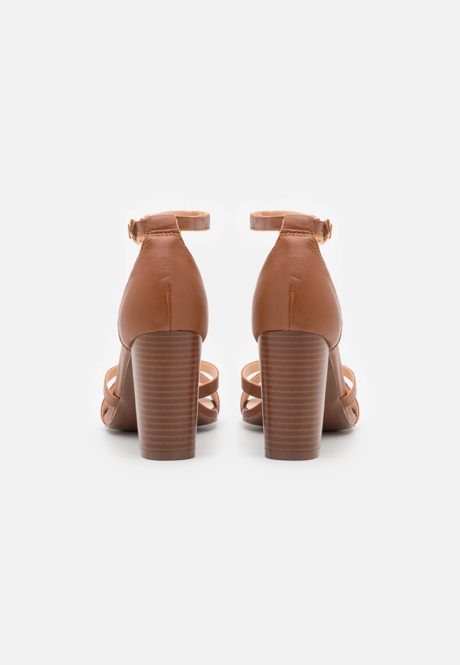 Pier One Leather - Sandalen Met Hoge Hak - Cognac 4 Pier One Leather - Sandalen Met Hoge Hak - Cognac - Afbeelding 4