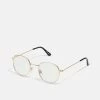 Pier One Unisex - Brillen Met Blauwlichtfilter -Gold- Coloured