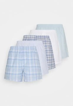 Pier One 5 Pack - Boxershort - Light Blue/White -Pier One 843919d02a024465b4f0a52da0998e48