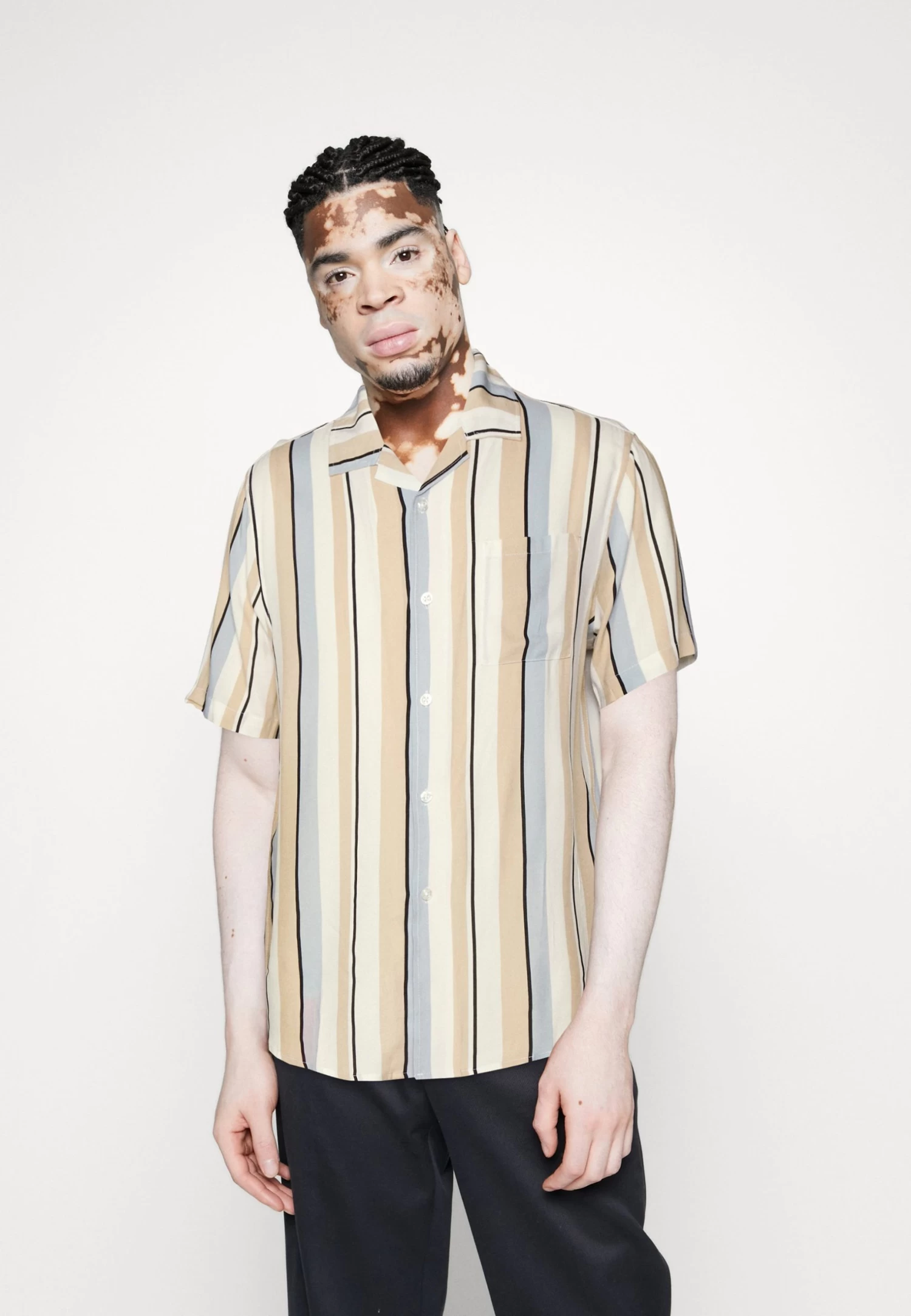 Pier One 3 Pack - Overhemd - Beige/Black/White 5 Pier One 3 Pack - Overhemd - Beige/Black/White - Afbeelding 5