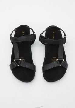 Pier One Leather - Sandalen - Black -Pier One 90f5a31de26e4a8f8c75f22974ef3828