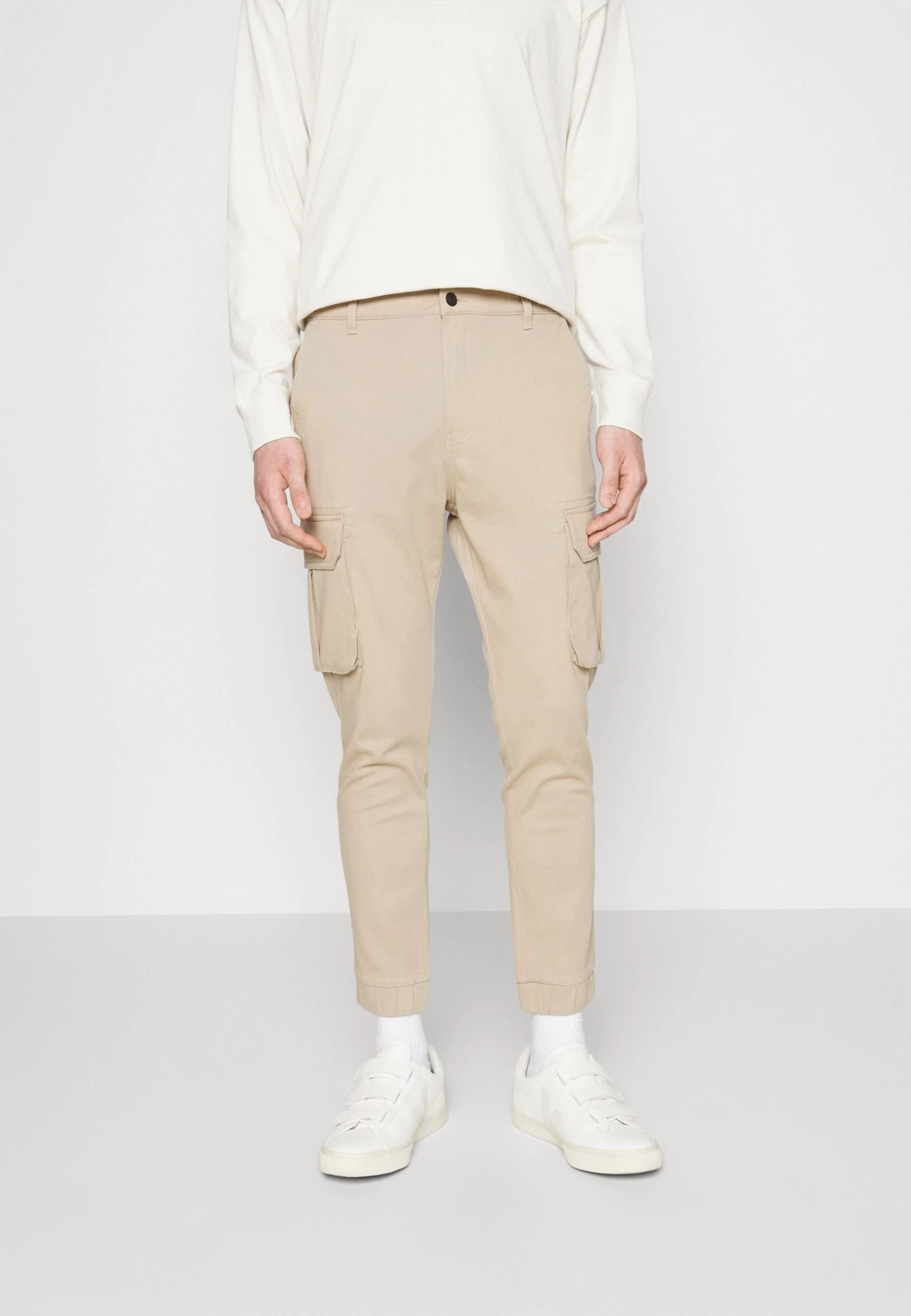 Pier One Cuffed Skinny Trouser- Cargobroek - Tan 1 Pier One Cuffed Skinny Trouser- Cargobroek - Tan