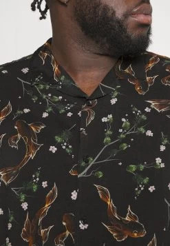 Pier One Asian Print Resort - Overhemd -Black -Pier One b5f7243596e14f49a1306bb57650336c