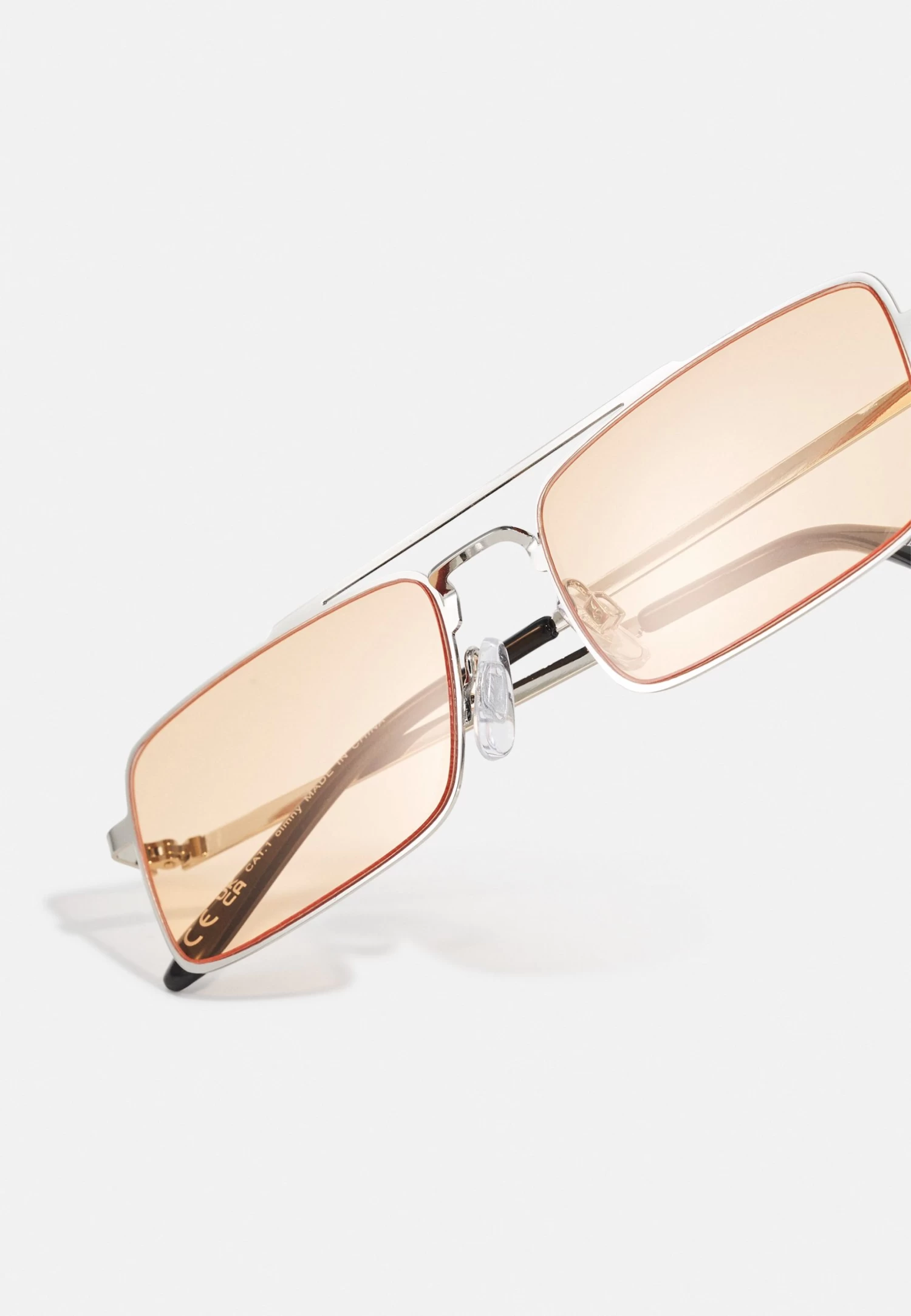 Pier One Unisex - Zonnebril - Silver-Coloured, Orange 4 Pier One Unisex - Zonnebril - Silver-Coloured, Orange - Afbeelding 4