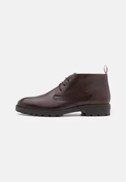 Pier One Leather - Veterschoenen - Dark Brown