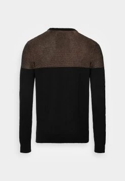 Pier One Trui - Black/Brown -Pier One eb9234e8ed294d55a60da22b61a8b1db