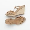 Pier One Sandalen Met Sleehak - Brown