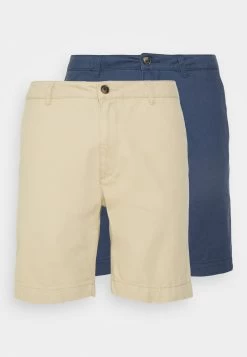 Pier One 2 Pack - Shorts -Dark Blue/Tan -Pier One f9a892a3b0b34fe9815664d9ef698d9f