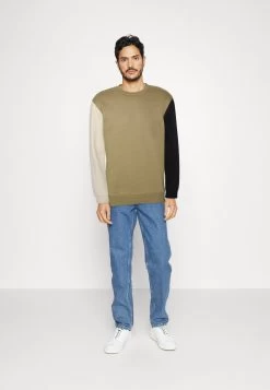 Pier One Sweater - Black/Brown/Grey -Pier One fed30ff4627e415883e7228caa29479e