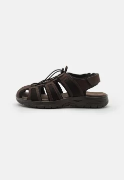 Pier One Leather - Outdoorsandalen - Brown